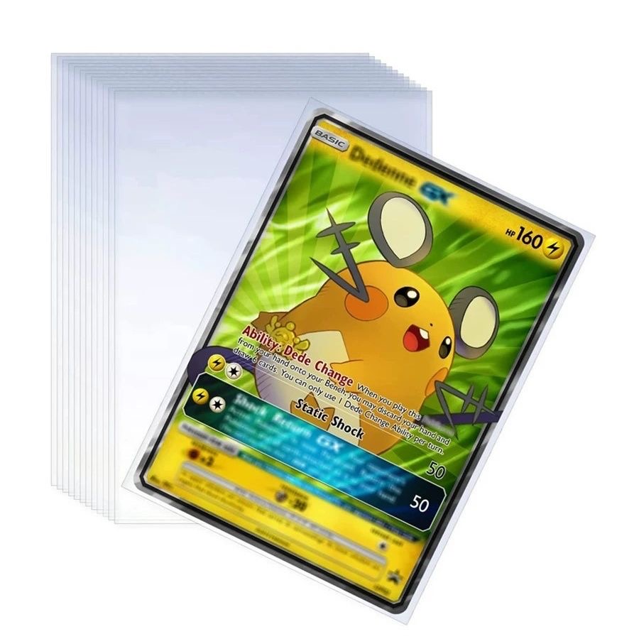 Esports Gaming Sleeve - 100Pcs Games Card Sleeves Transparent Playing