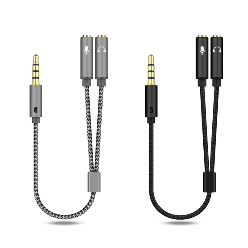 Esports Gaming Splitter - Headset Splitter 3.5mm Audio+Mic Stereo Headphone
