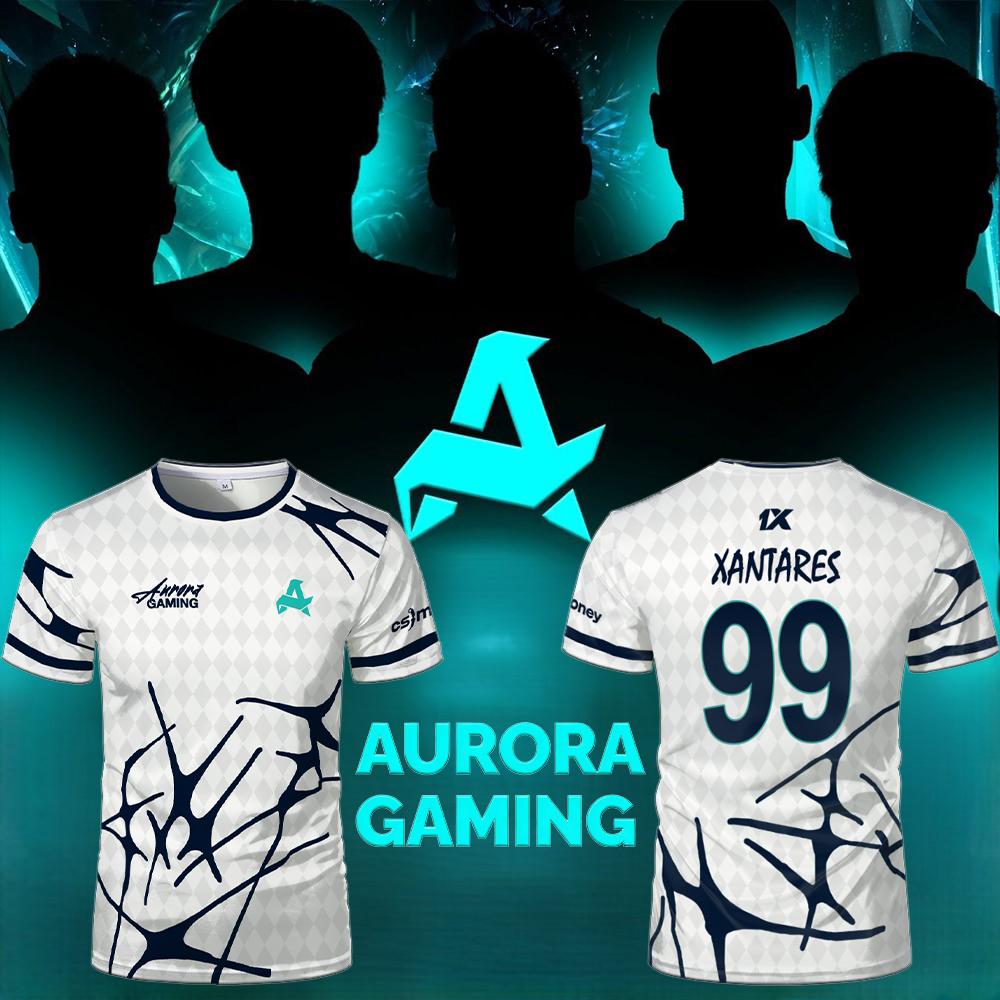 Esports Gaming Sleeve - Esports Team Aurora Gaming Jersey T-shirts