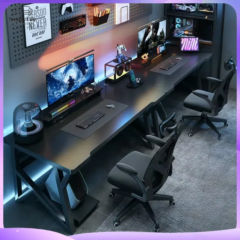 Esports Gaming School - Modern Double Computer Desk for Home
