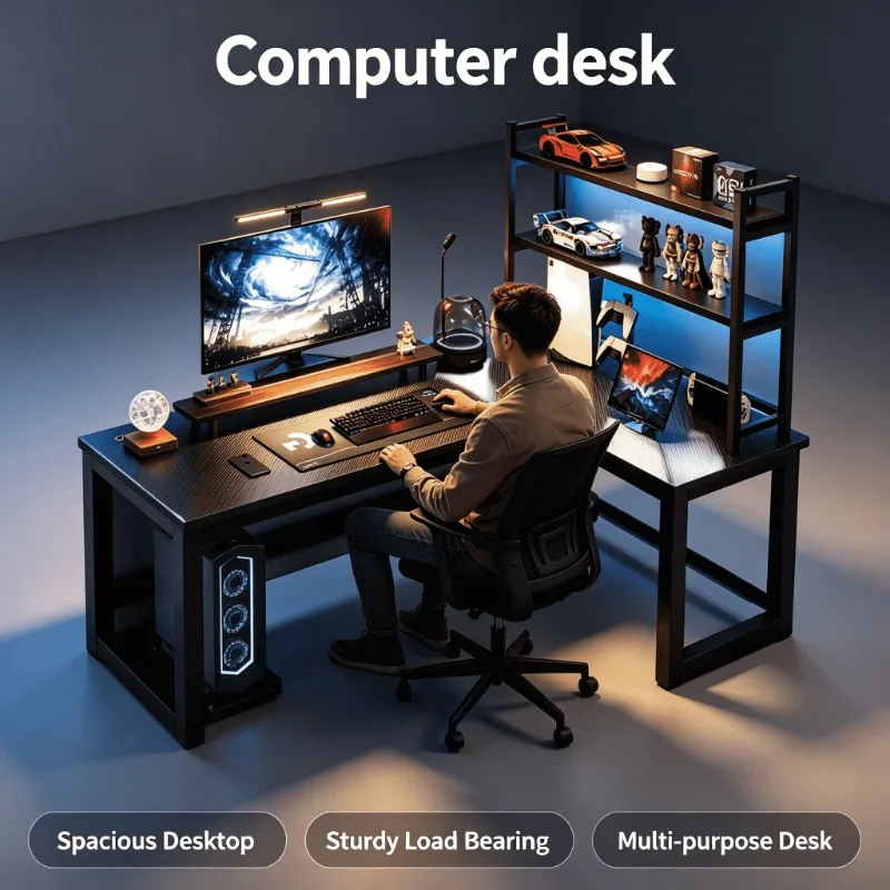 Computer Gaming Desk L Shaped  - Esports Gaming School recension och pris
