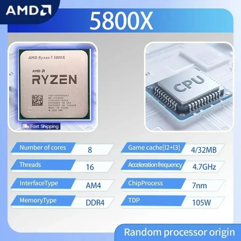AMD Ryzen 7 5800X 7nm Gaming E - Esports Gaming recension och pris