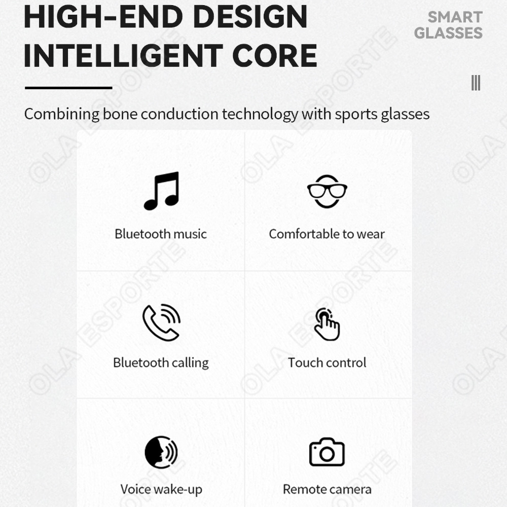 NEW Smart Glasses V5.3 Bluetoo - Esports Gaming recension och pris