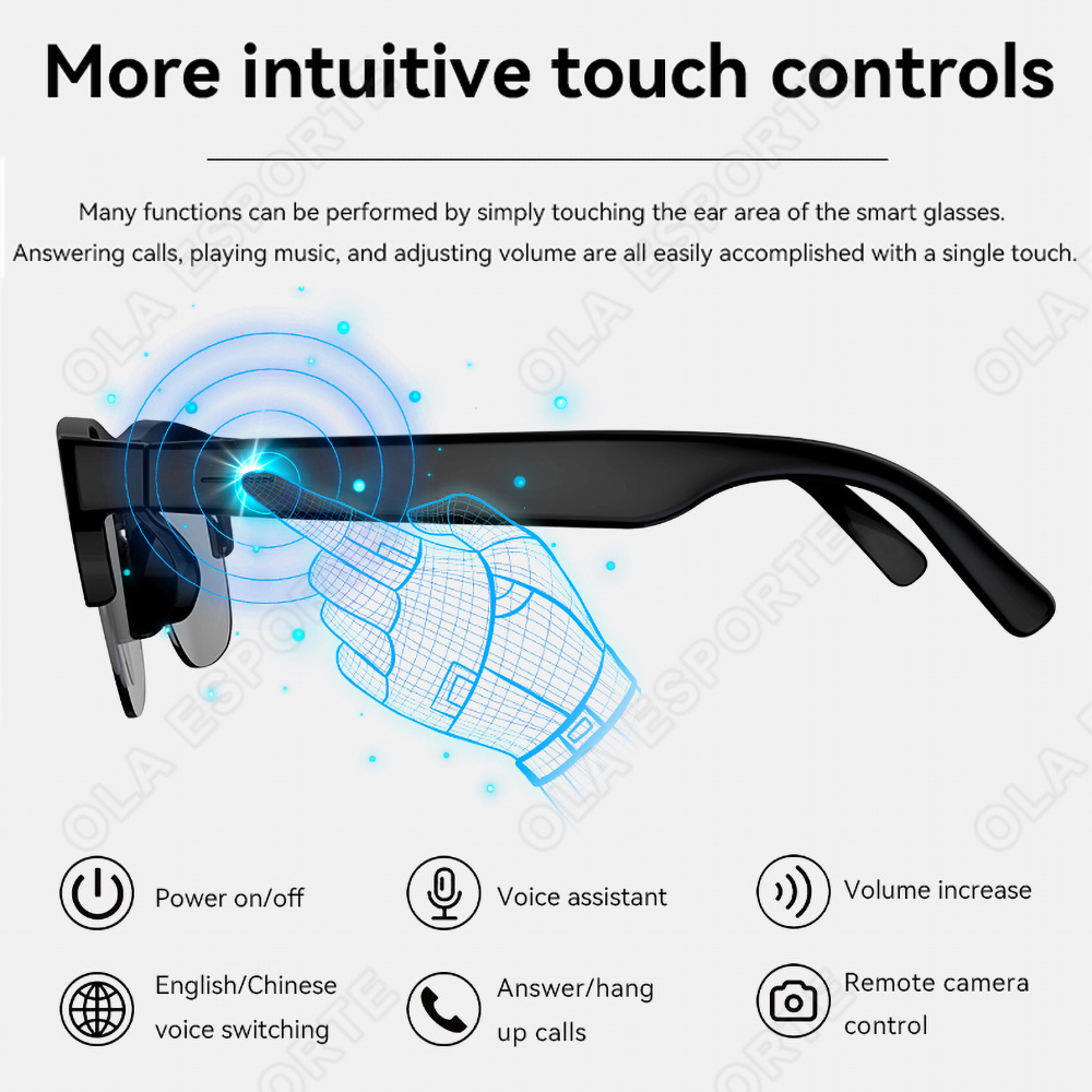 NEW Smart Glasses V5.3 Bluetoo - Esports Gaming recension och pris