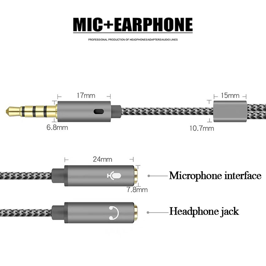 Headset Splitter 3.5mm Audio+M - Esports Gaming Splitter recension och pris