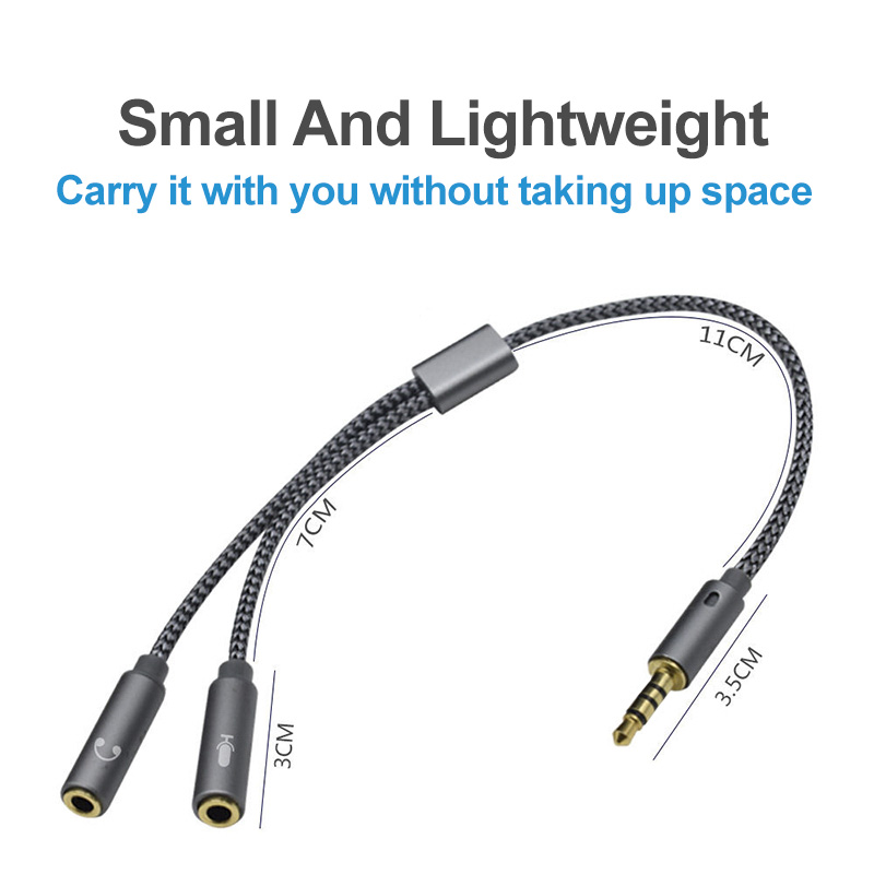 Headset Splitter 3.5mm Audio+M - Esports Gaming Splitter recension och pris