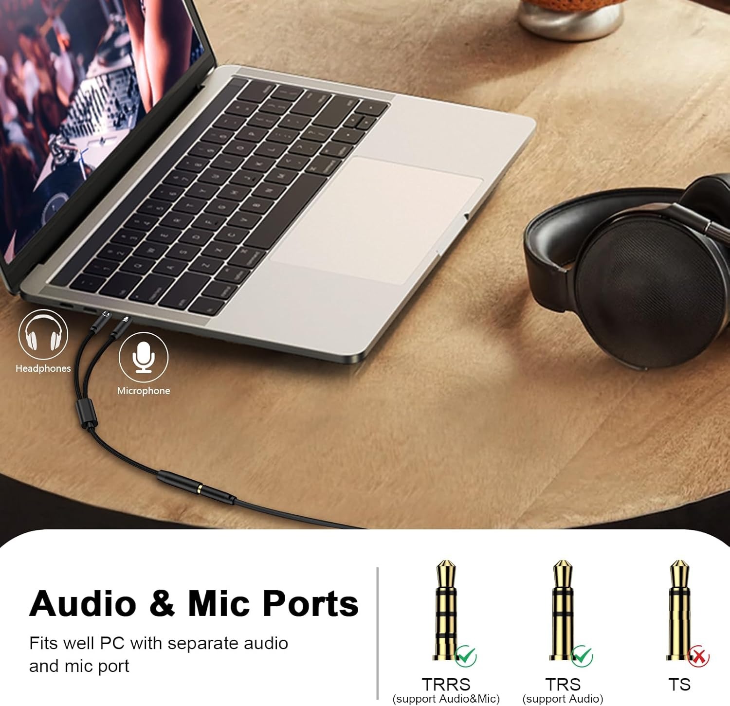 3.5mm Headphone Mic Splitter 1 - Esports Gaming Splitter recension och pris