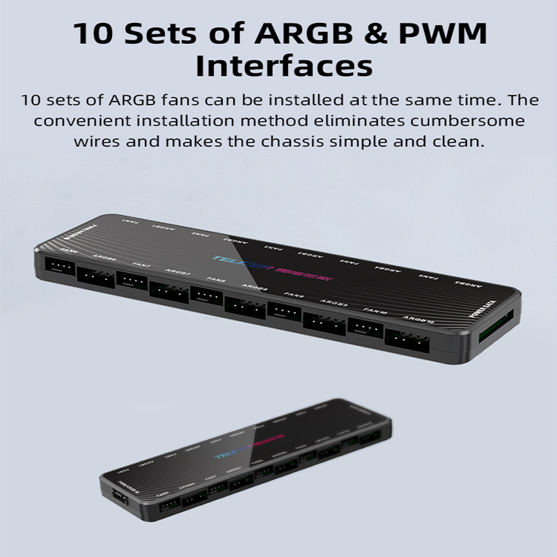 LP-10 ARGB PWM Fan Hub with Re - Esports Gaming Splitter recension och pris