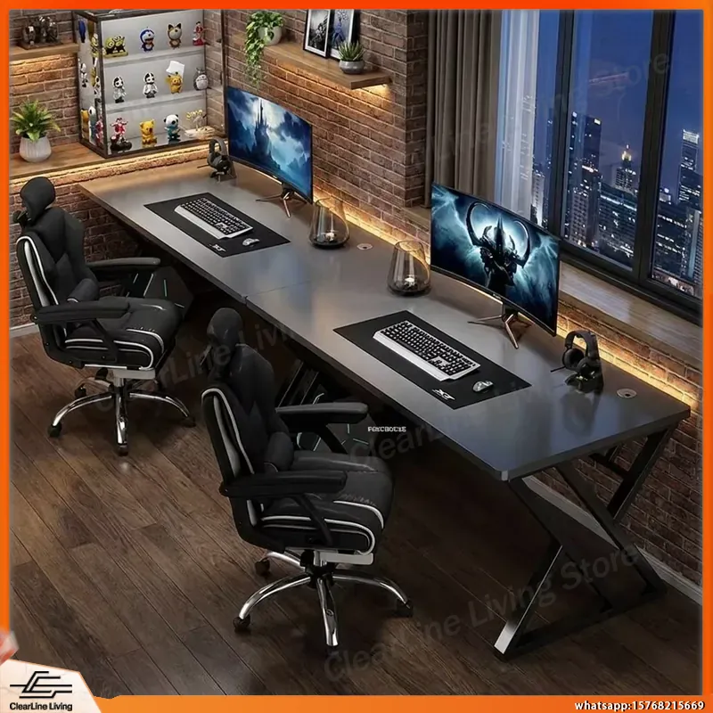 Double Computer Desk Long Gami - Esports Gaming School recension och pris