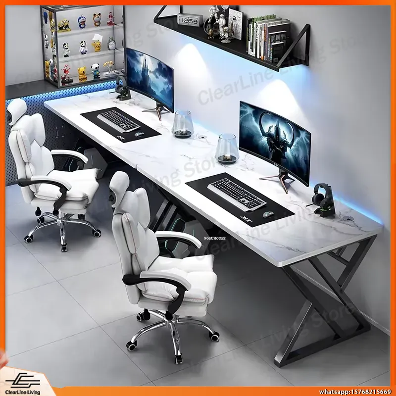 Double Computer Desk Long Gami - Esports Gaming School recension och pris