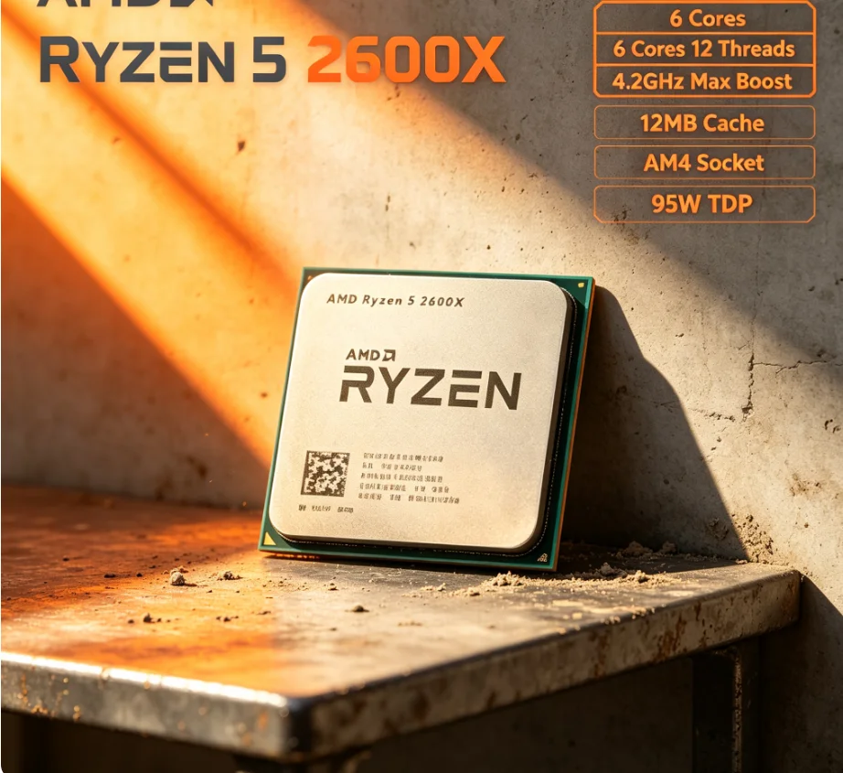 AMD R5 2600X 12nm AM4 Desktop  - Esports Gaming recension och pris