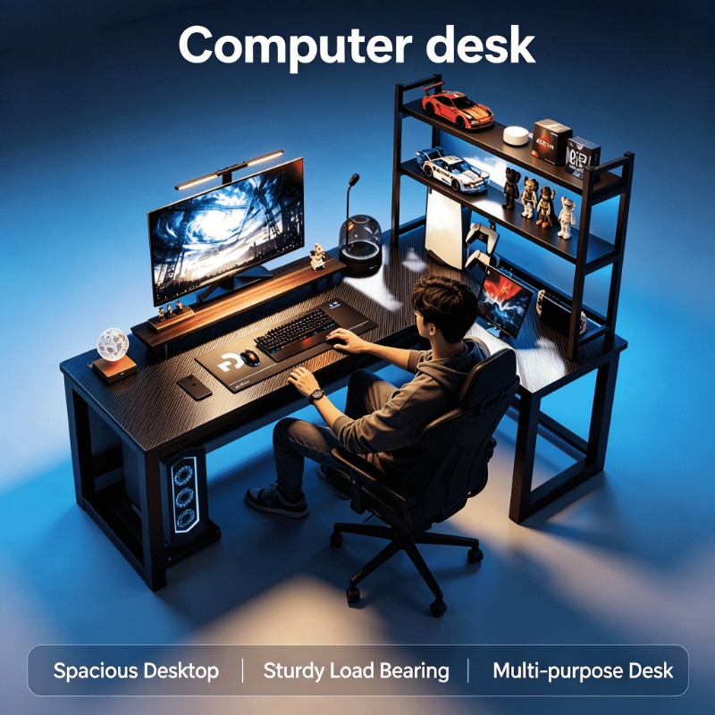 Adjustable Height L Shaped Cor - Esports Gaming School recension och pris