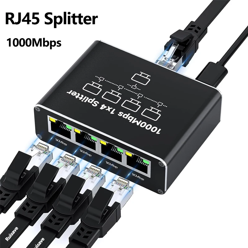 1000Mbps Gigabit RJ45 Splitter - Esports Gaming Splitter recension och pris